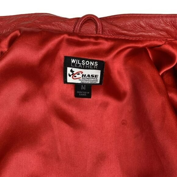 Dale Earnhardt Jr. NASCAR Womens Leather Jacket By Wilsons - Medium - Picture 8 of 15